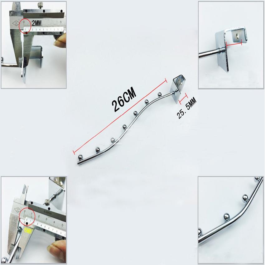 Móc treo đồ,tay treo đồ cho gian hàng vào hộp 25mm có thể điều chỉnh trên ray 206823