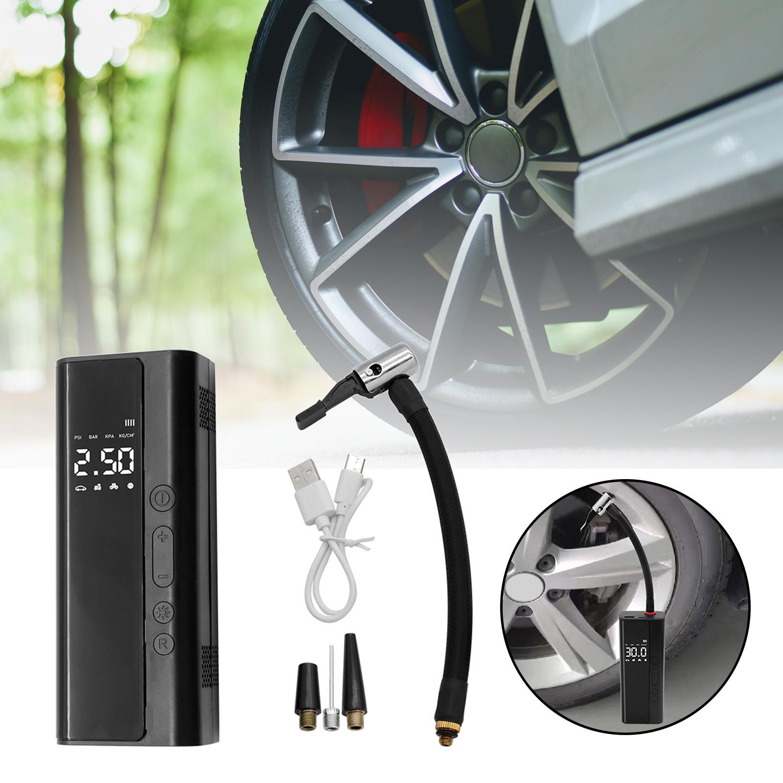 Tire Inflator Digital Display Mini Air Pump for Electric Bike Car Balls