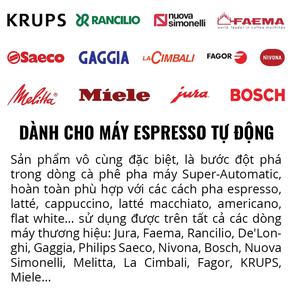 Cà Phê Nguyên Hạt Không Dầu, Không Bơ Pha Máy PRO BARISTA 220g