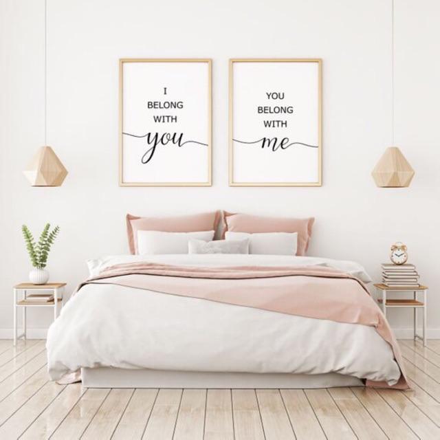 Tranh canvas decor YOU AND ME kt:40x60cm