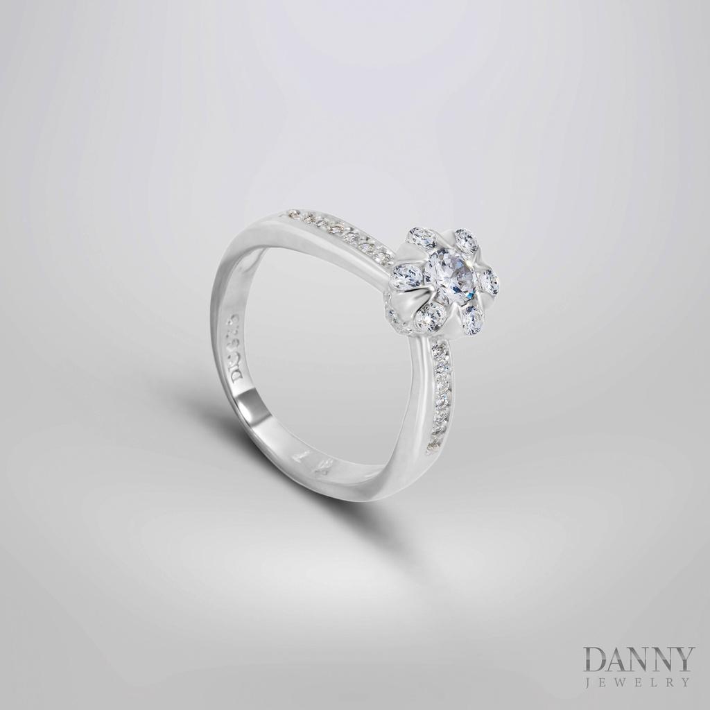 Nhẫn Nữ Danny Jewelry Bạc 925 Đính Đá CZ Xi Rhodium NY1