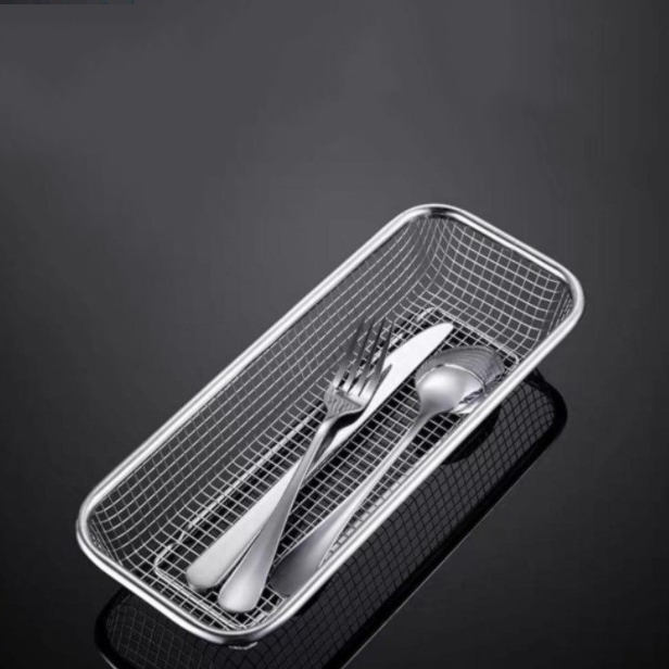 Rổ Dài Inox Đựng Muỗng Đũa Không Rỉ Sang Trọng