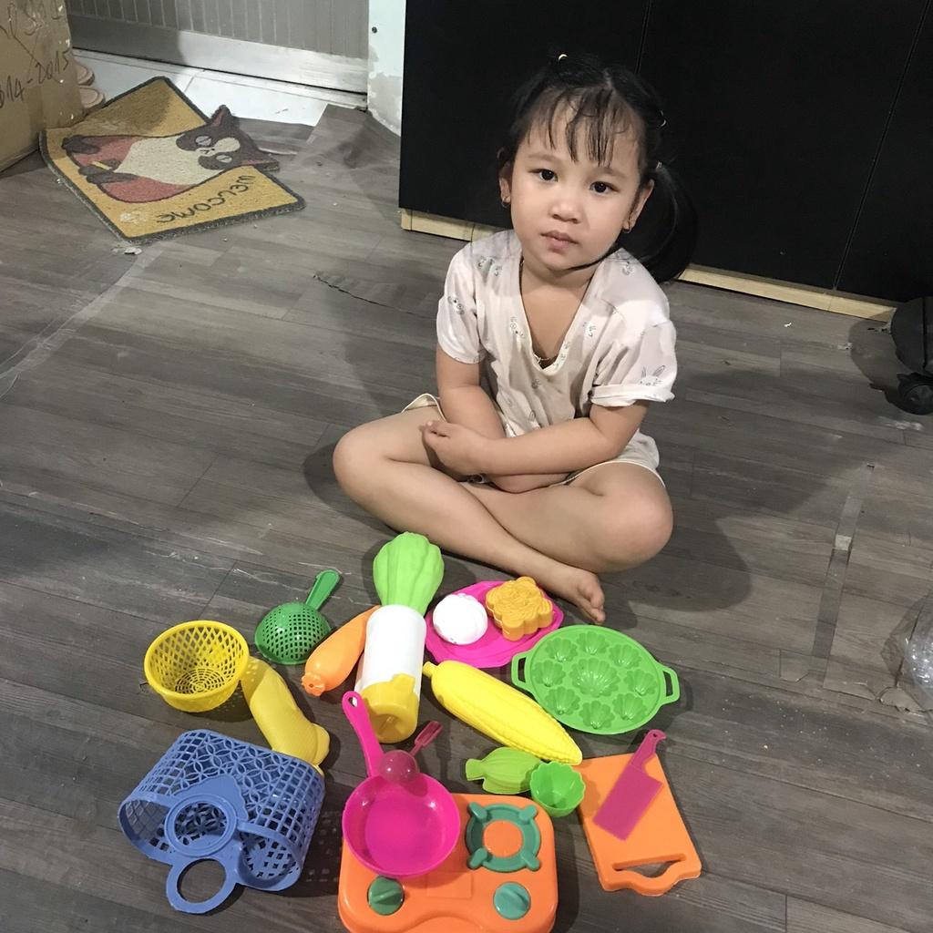 Bộ đồ chơi nhà bếp loại to 19 chi tiết bằng nhựa