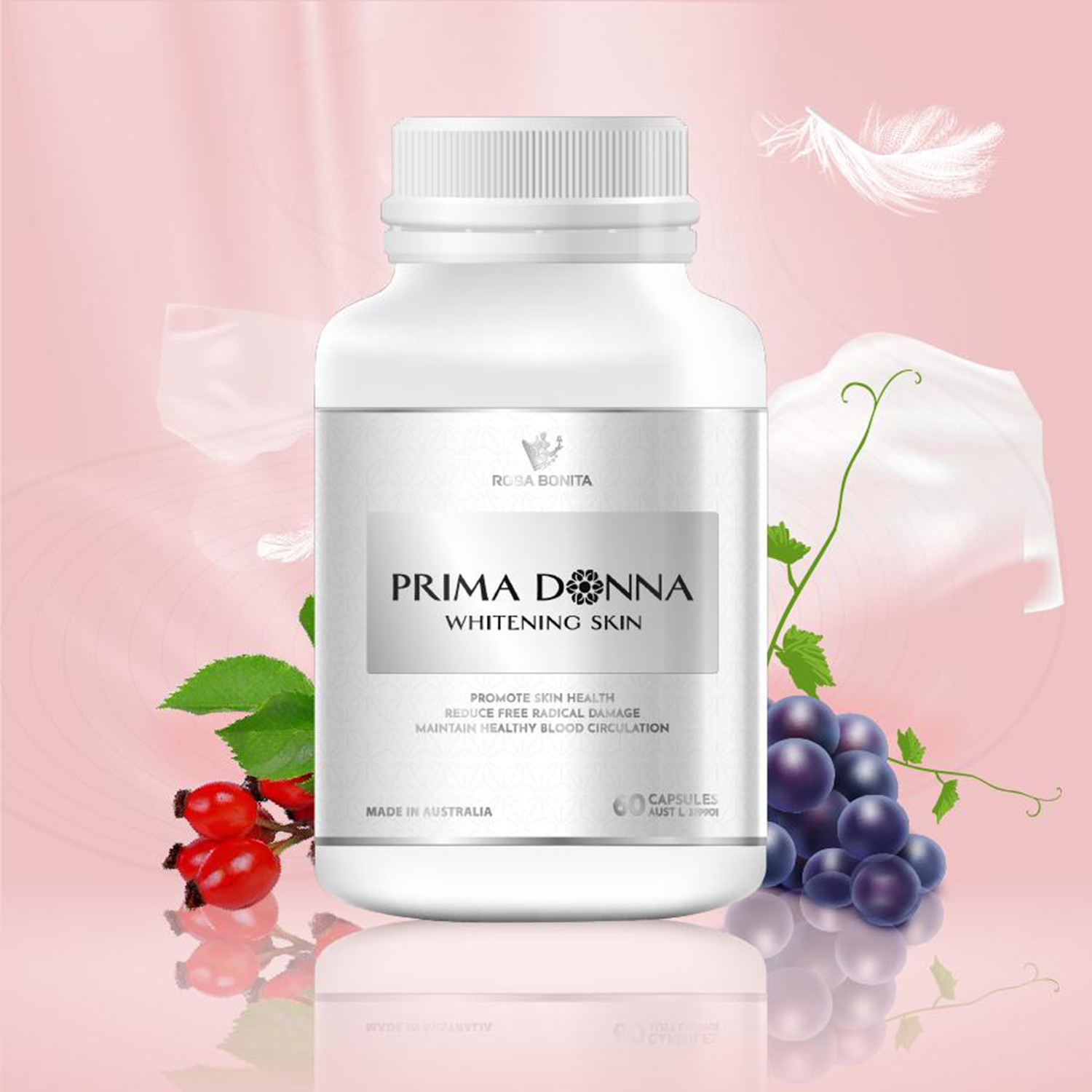 Viên uống trắng da, giảm sạm nám Prima Donna hỗ trợ đẹp da - hỗ trợ giảm sạm nám