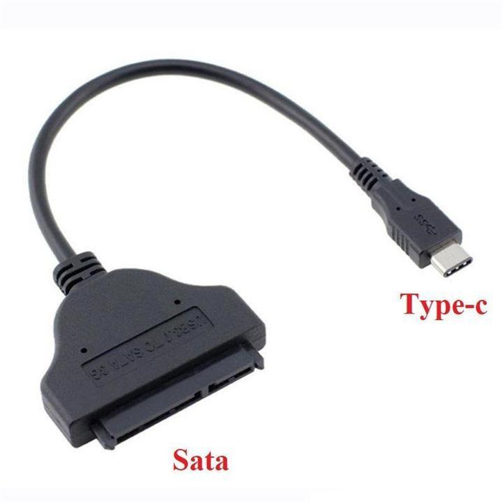 Cáp chuyển đổi USB Type-C to Sata cao cấp Tặng đèn LED