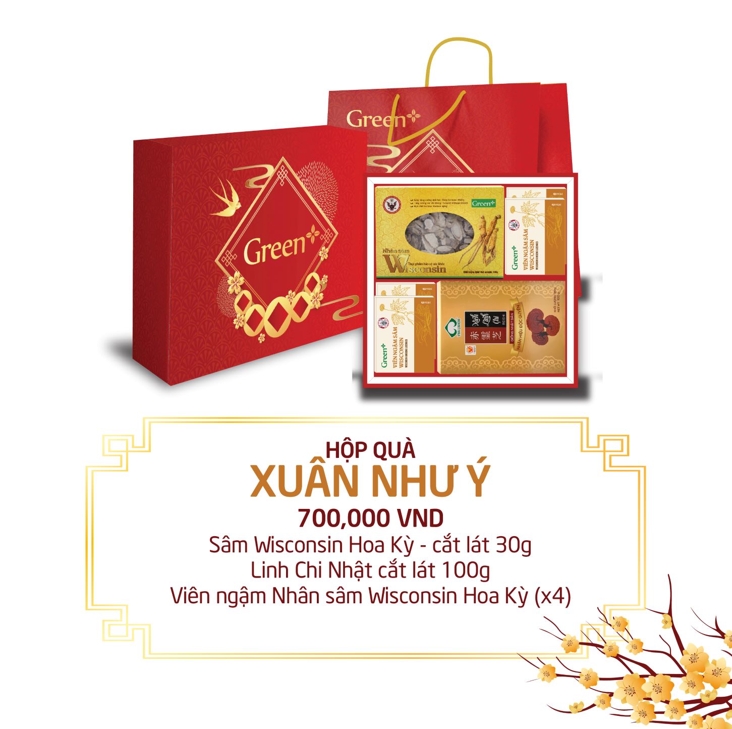 Hộp quà tết 2025 - Hộp quà sức khỏe Xuân Như Ý