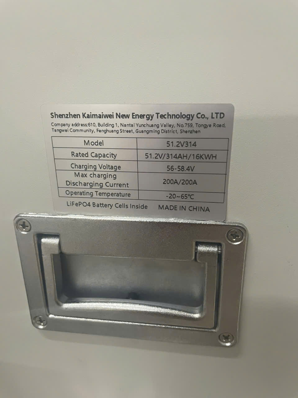 Pin LƯU TRỮ 16KW Asia Energy 314AH 51.2V-16.2kW ( GIÁ TẠI CTY <33TR)