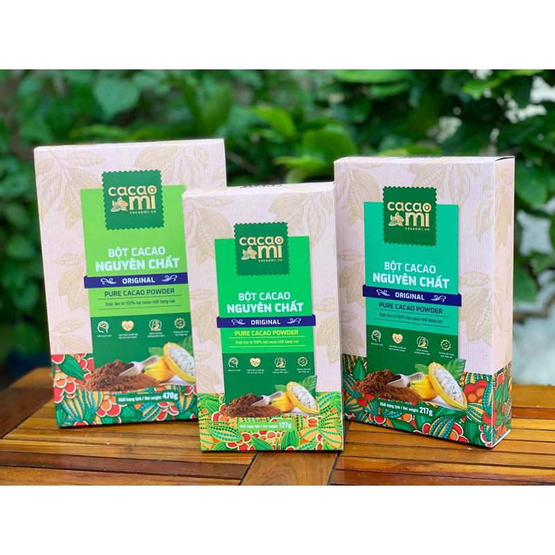 Bột ca cao nguyên chất vị truyền thống Cacao Mi loại Original đặc sản Việt Nam làm quà biếu tặng chuẩn xuất khẩu 127g