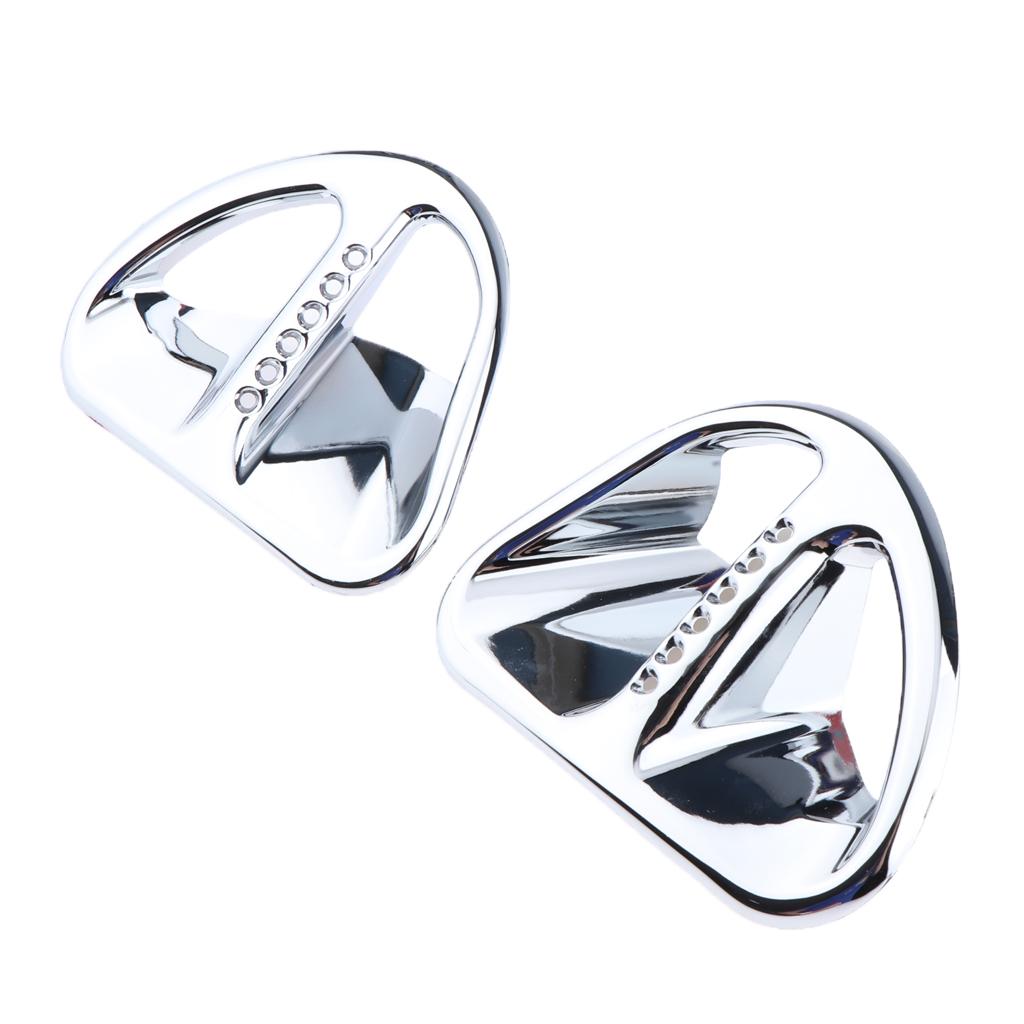 2 Chiếc Fairing Khe Hút Không Khí Dạng Lưới Tản Nhiệt Dành Cho Xe Honda Goldwing GL1800 Chrome