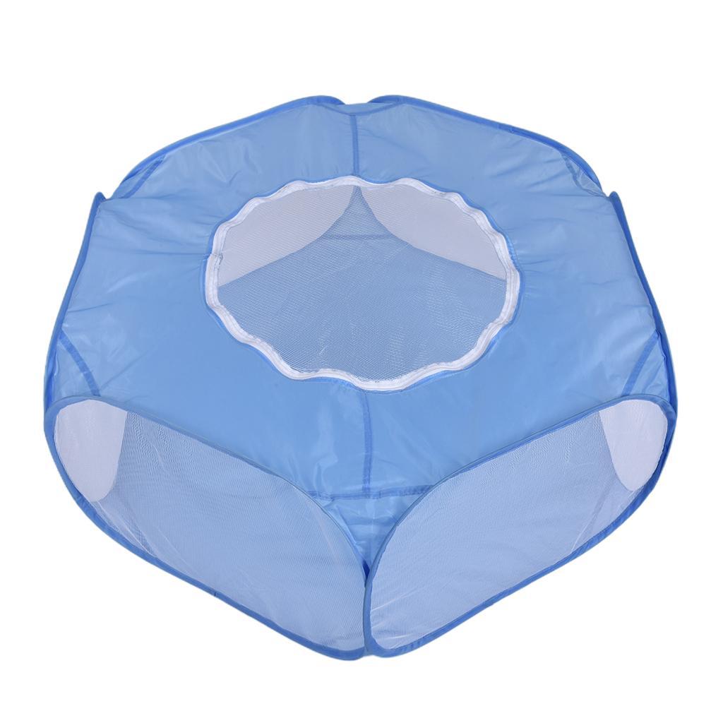 Small Animals Hamster Rabbit Playpen Fence Tent Toys Hamster Mice Sky Blue