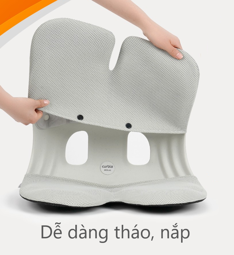 Vỏ bọc dành cho ghế chỉnh dáng chống gù Curble Grand, giúp ngồi êm hơn. Hàng nhập khẩu Hàn Quốc