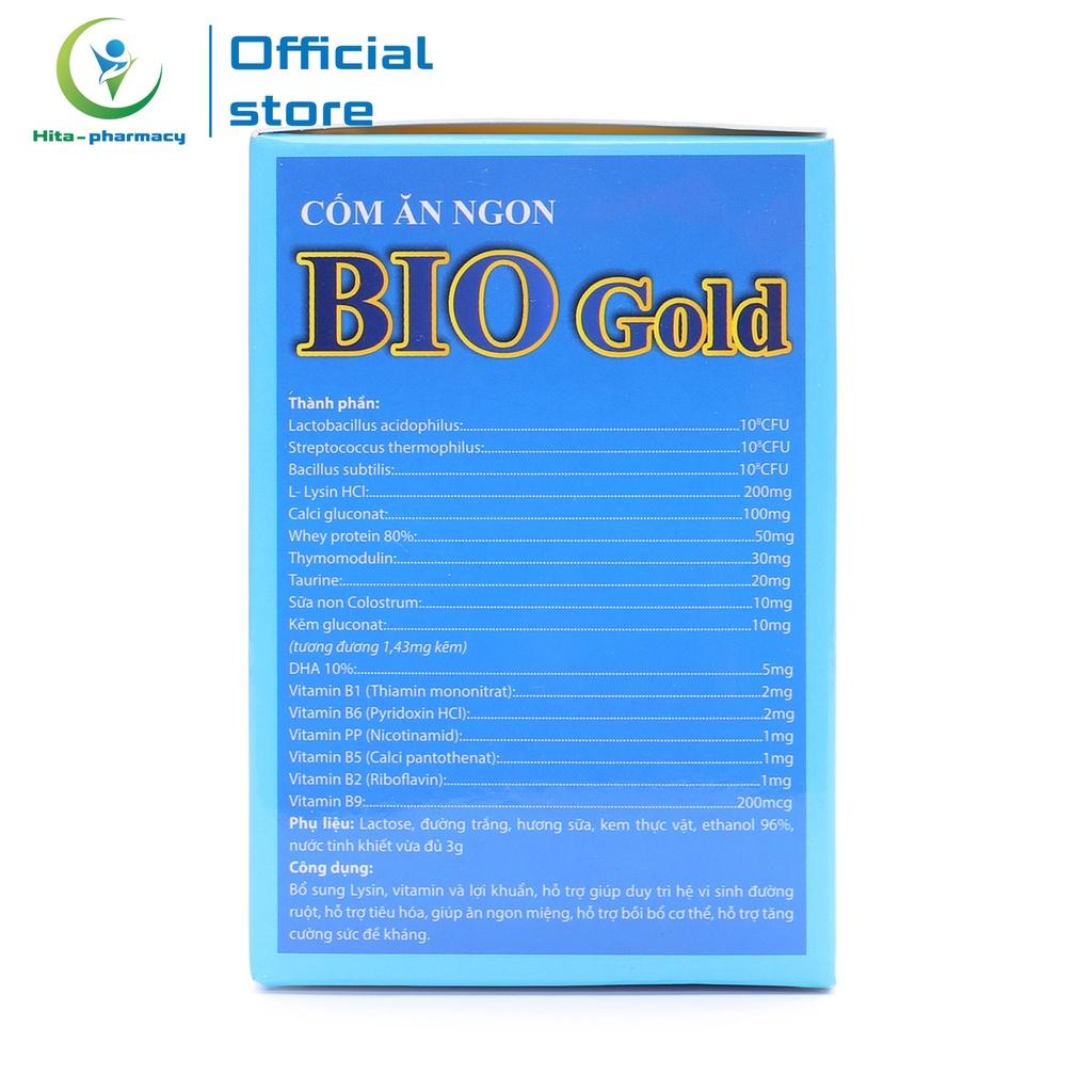 Combo 2 Hộp Cốm ăn ngon BIO GOLD giúp bé ăn ngon, giảm táo bón, tăng miễn dịch - Hộp 20 gói