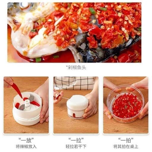 Dụng cụ xay tỏi ớt mini chop