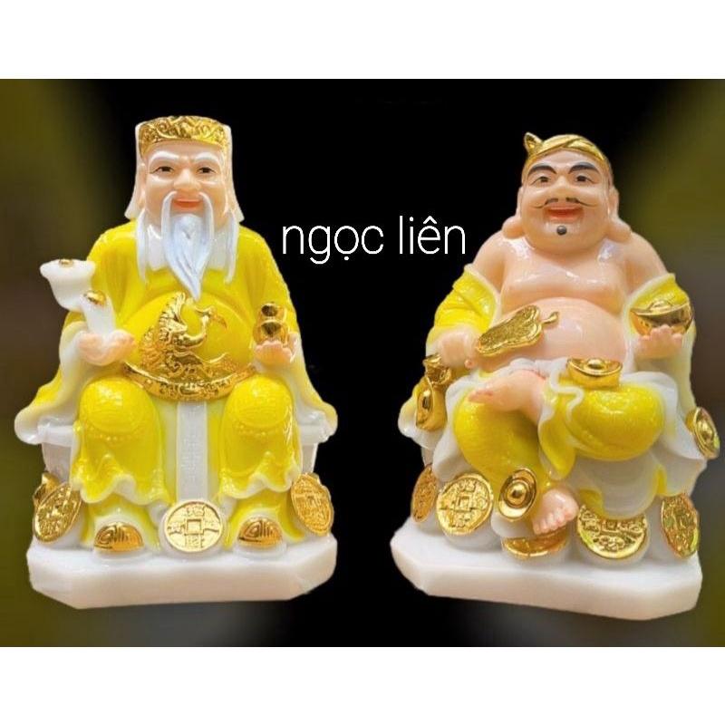 Tượng thờ thần tài ông địa đá cao 19cm