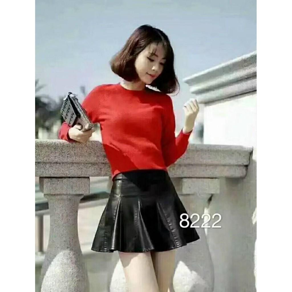 Chân váy da nhiều mẫu hàng sẵn có size