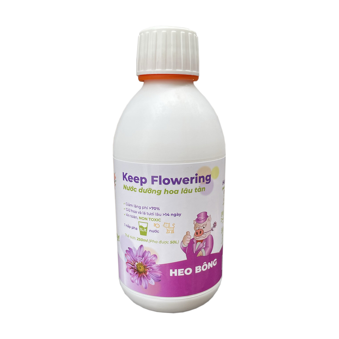 Nước cắm hoa lâu tàn Keep Flowering - Tiết Kiệm 1 Chai pha 50L