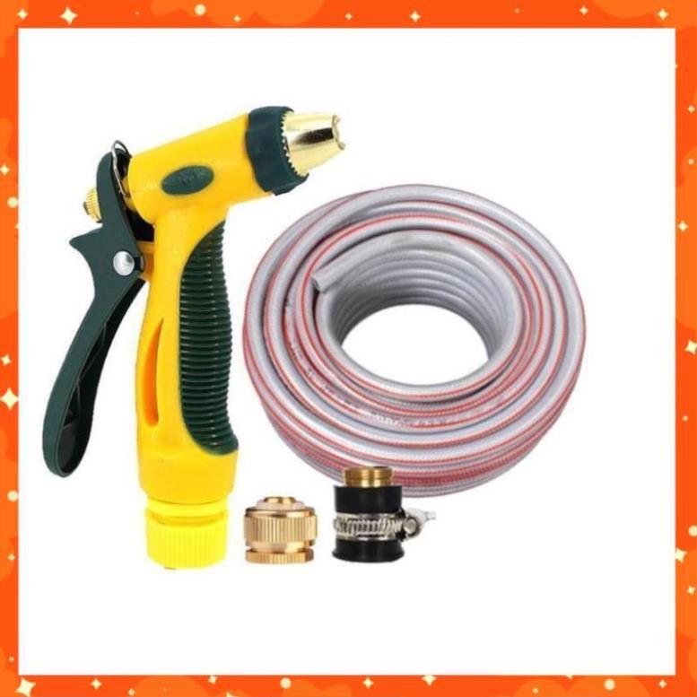 Bộ dây vòi xịt nước rửa xe, tưới cây tăng áp 3 lần,loại 3-5M  206317