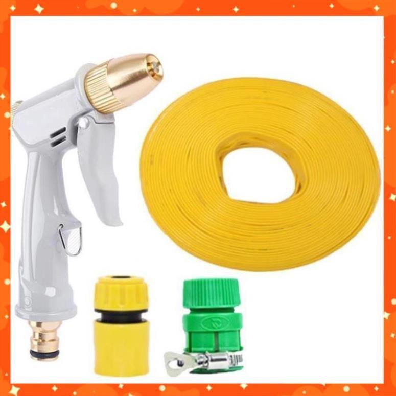Bộ dây vòi xịt nước rửa xe, tưới cây tăng áp 3 lần, loại 3-5m  206846