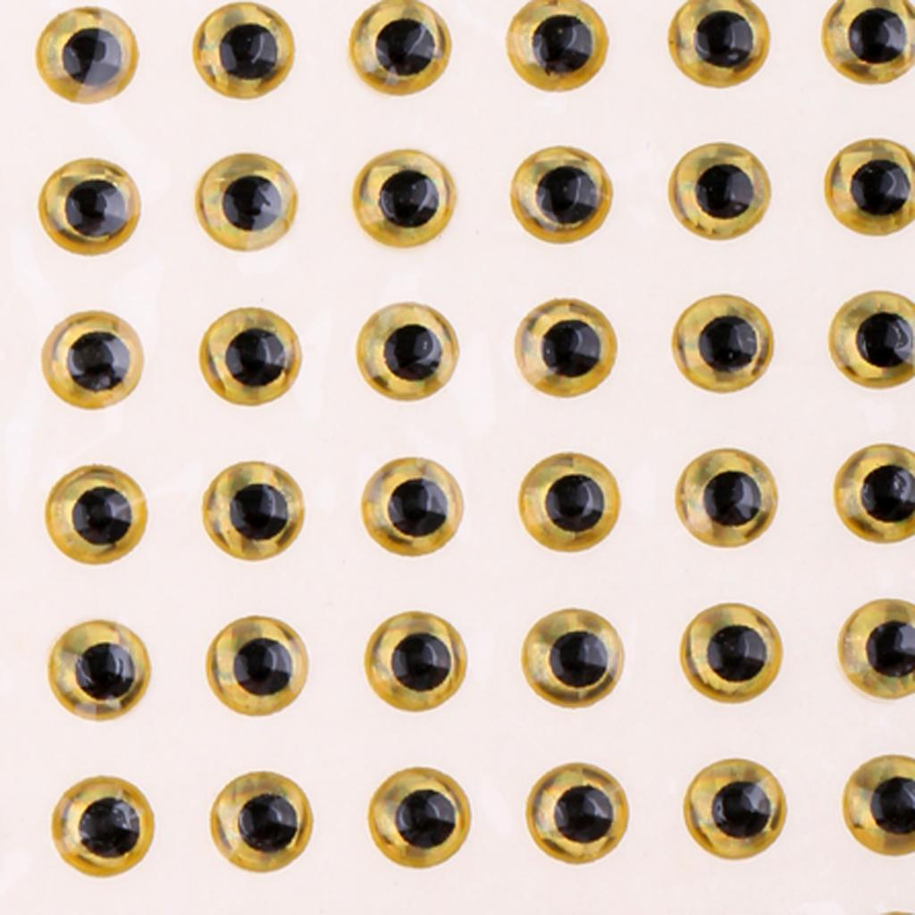 100pcs Fishing Lure Eyes 3D Holographic Eyes 3D Fish Eyes for Lures