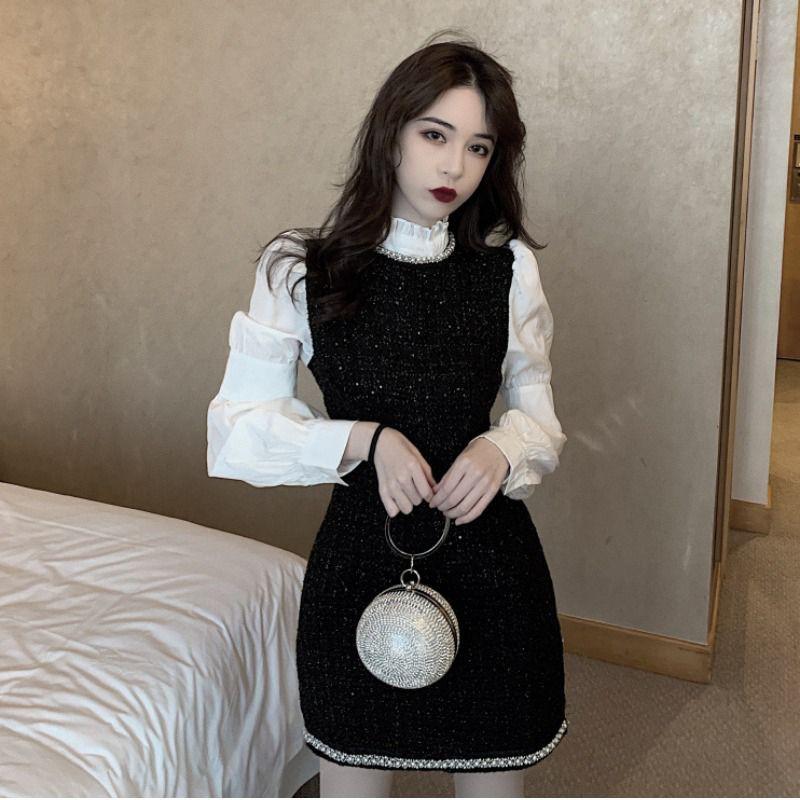 (SẴN) Váy dạ tweed ulzzang