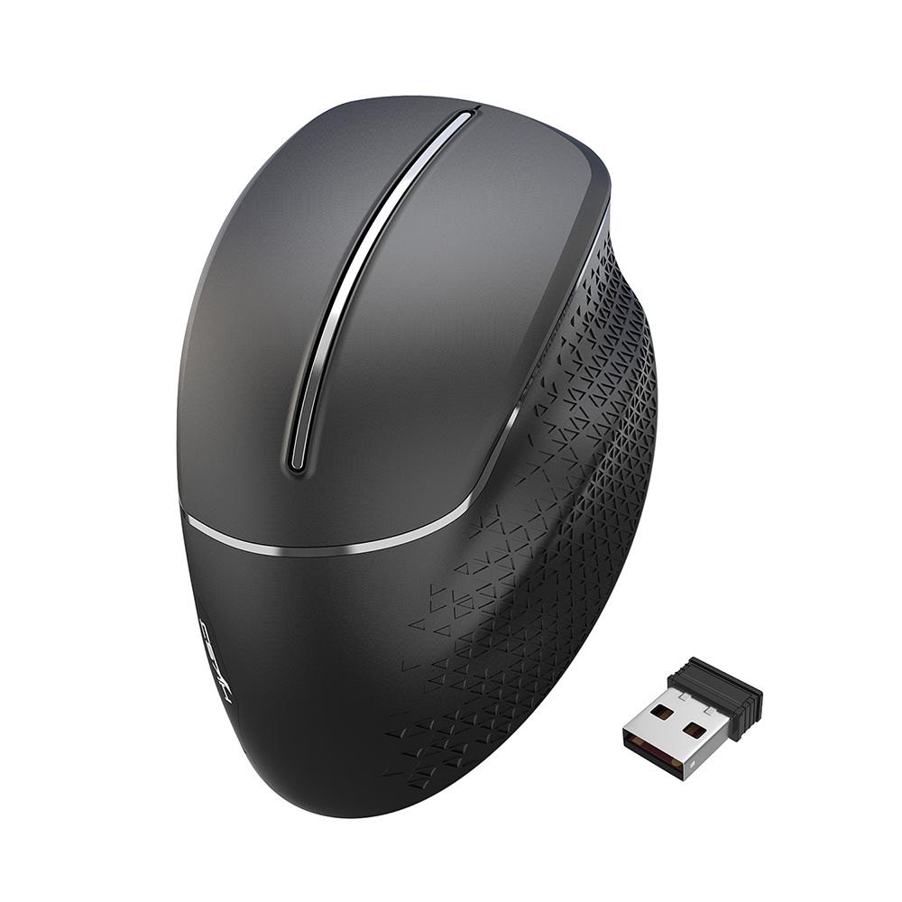 HXSJ T32 2.4GHz Vertical Wireless Mute Mouse 6 Keys 3600DPI Mice Professional Wireless Gaming Mouse for PC