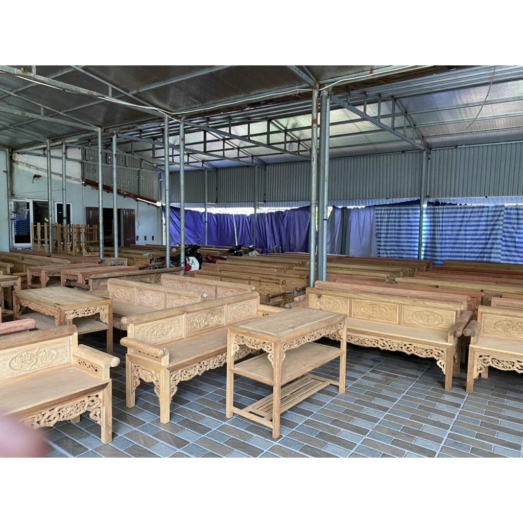 Bàn ghế trường kỷ gỗ gụ sang trọng