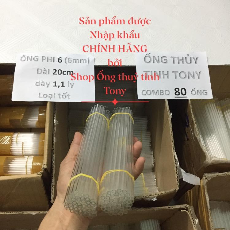 80 ống thuỷ tinh trắng