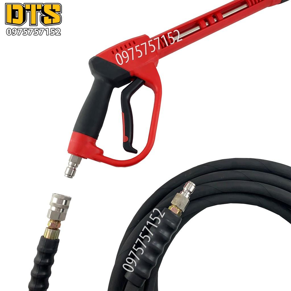 19m Dây phun cao áp lõi thép cho máy xịt rửa áp lực cao Lutian, V-Jet, Panda, Jetta, Palada, Projet