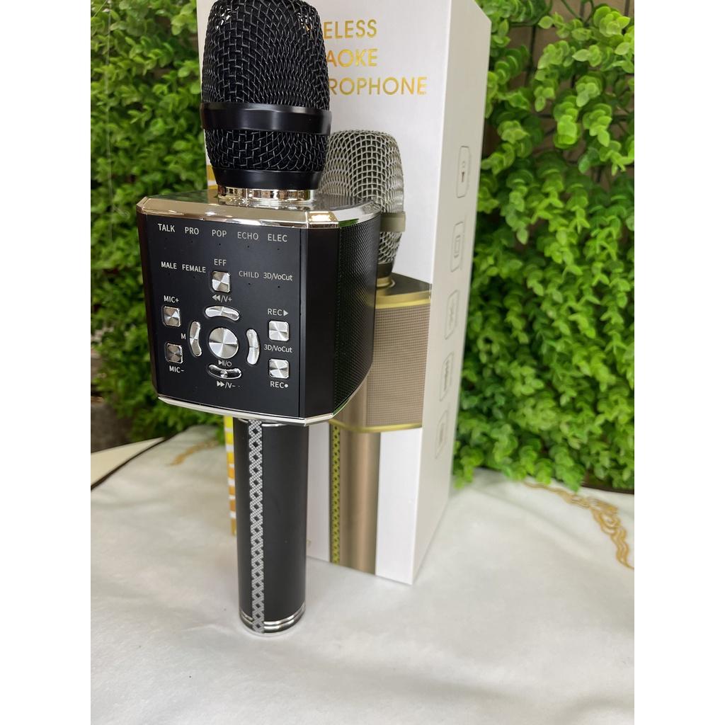 Micro Bluetooth Hát Karaoke Cao Cấp Không Dây YS-97 Đa Năng, Nghe Nhạc Cực Hay, Âm Bass Chuẩn, Mic Bắt Giọng Rất Tốt.