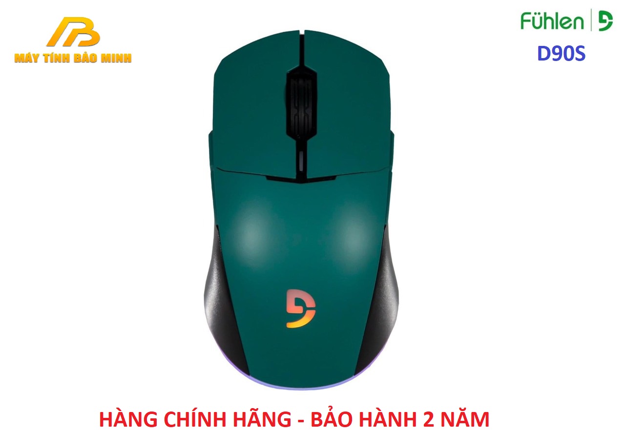 Chuột Gaming Không Dây Fuhlen D90S Led RGB (Màu Xanh) - Hàng Chính Hãng Ninza