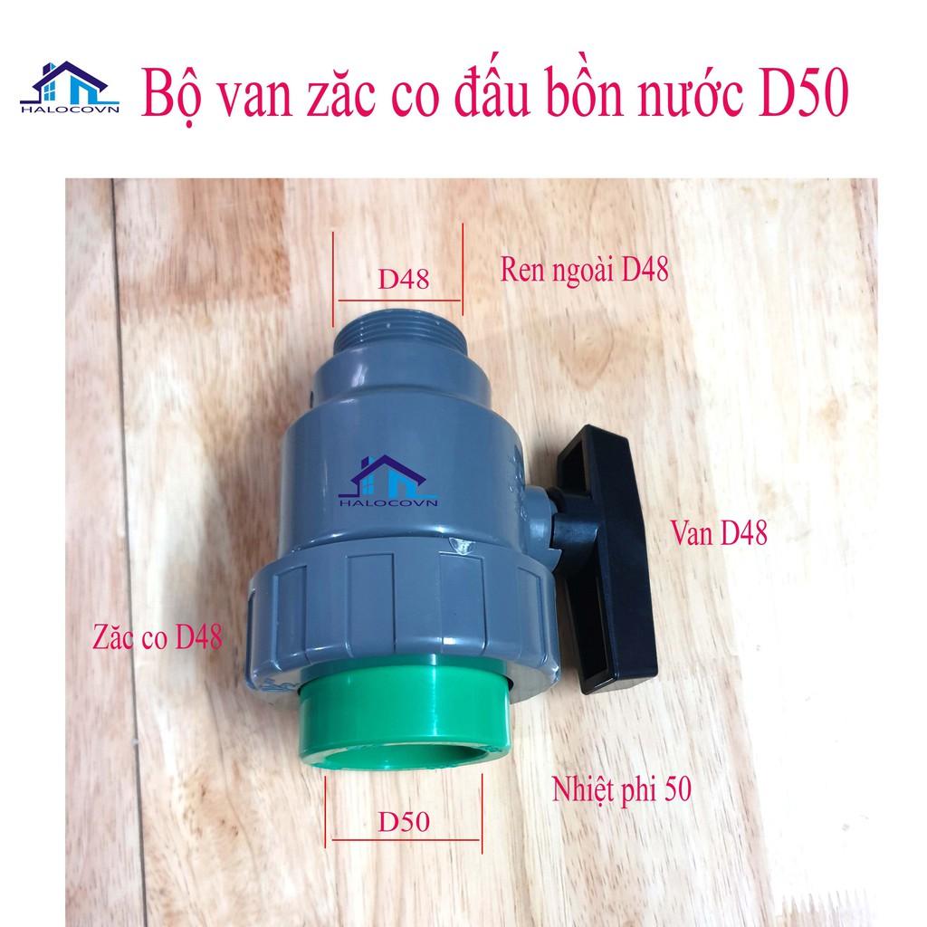 Bộ van zăc co 50 đấu bồn nước tiện lợi giá siêu rẻ bền bỉ