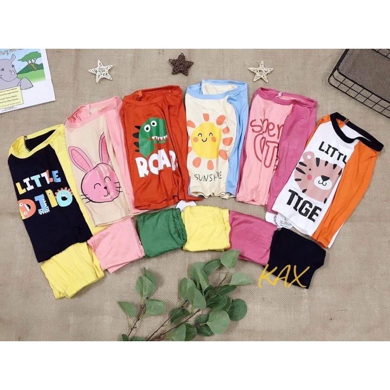 Bộ dài tay thun lạnh Kwoo cho bé