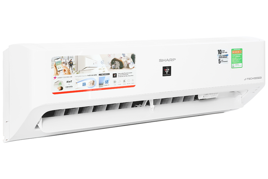 Máy lạnh Sharp Inverter 1.5 HP AH-XP13YHW - Hàng Chính Hãng - Chỉ Giao HCM