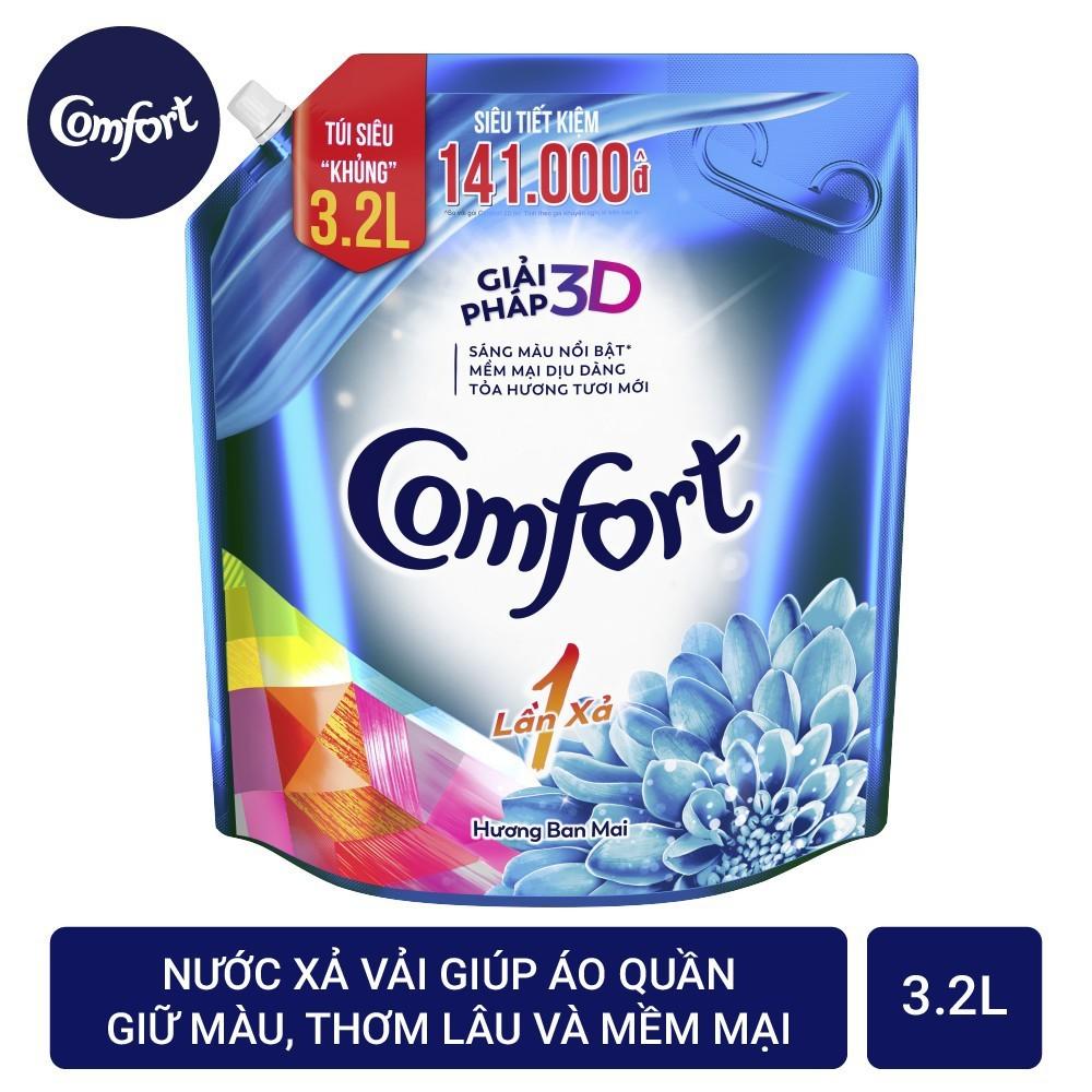 COMBO Giặt xả hoàn hảo OMO Đỏ 4Kg và Comfort Ban mai 3.2L