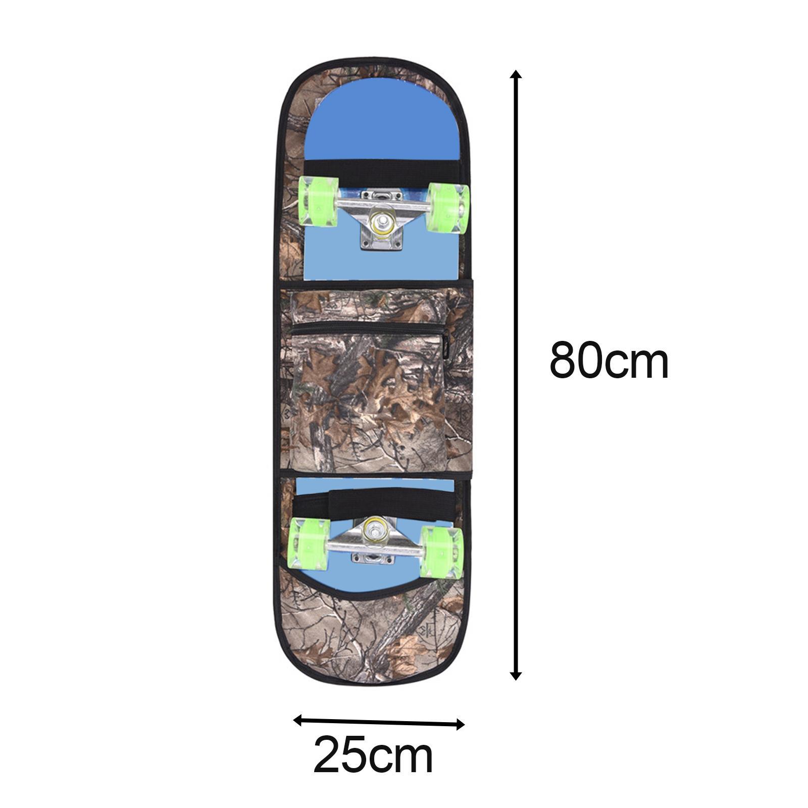 Skateboard Bag Double Tilt Skateboard Adjustable Shoulder Straps Backpack for Outdoor