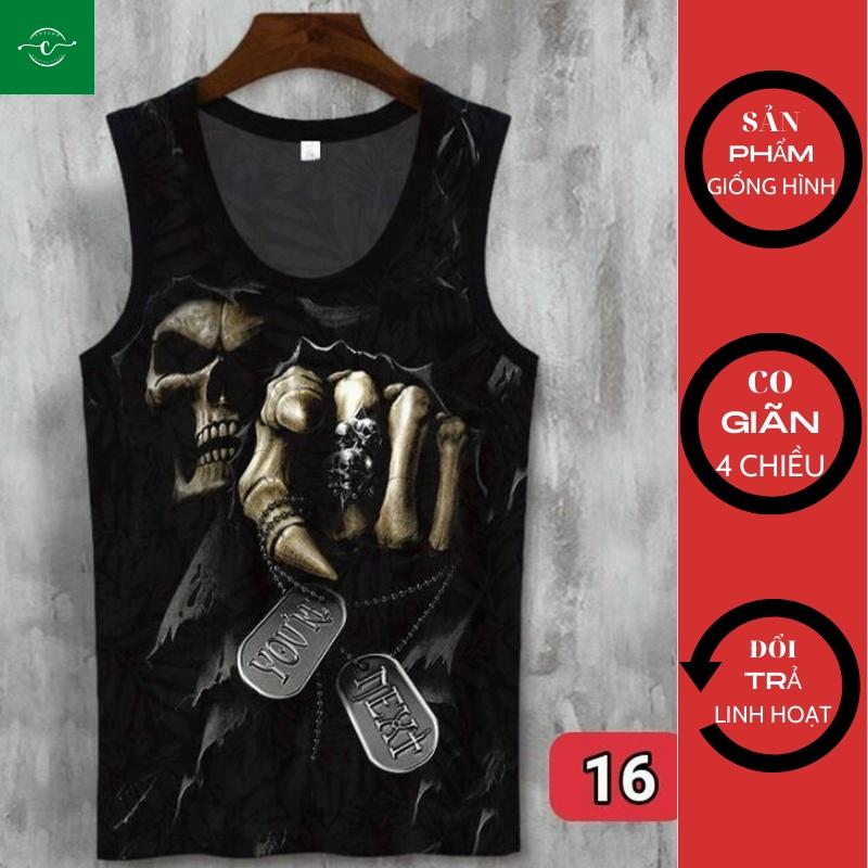 Áo Thun Ba Lỗ Thể Thao Nam Hàng Đẹp - Áo Tập GYM Nam Áo Ba Lỗ VOZODO 16