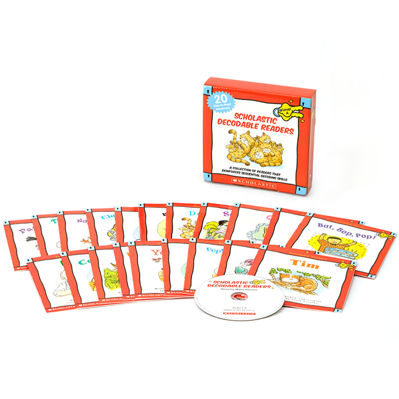 Scholastic Decodable Readers : Box Set Level A (Include 20 Books with CD)