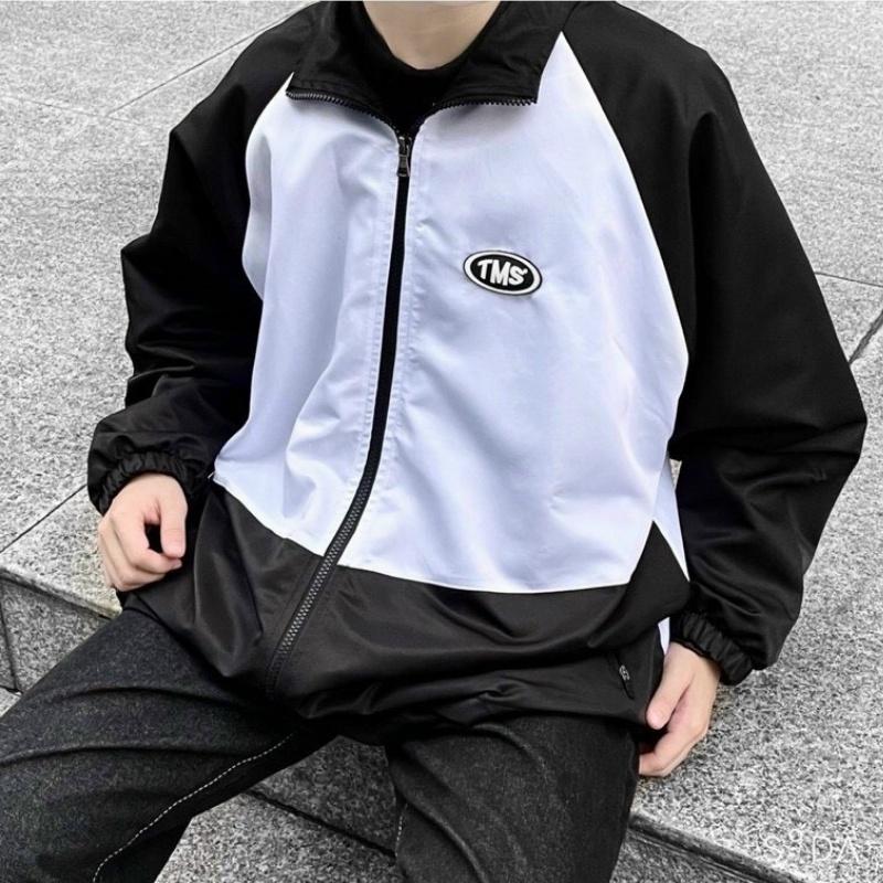 Áo bomber jacket dù 2 lớp khoác nữ nam unisex gió cúc bấm form rộng local brand ulzzang phong cách hàn quốc đep MIDSIZE