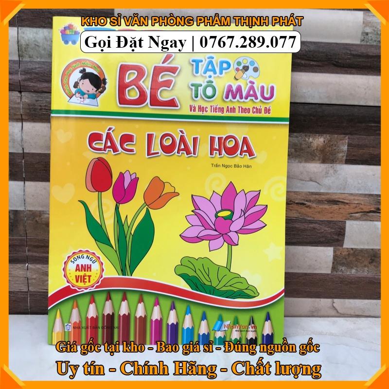Bé tập tô màu theo các chủ đề