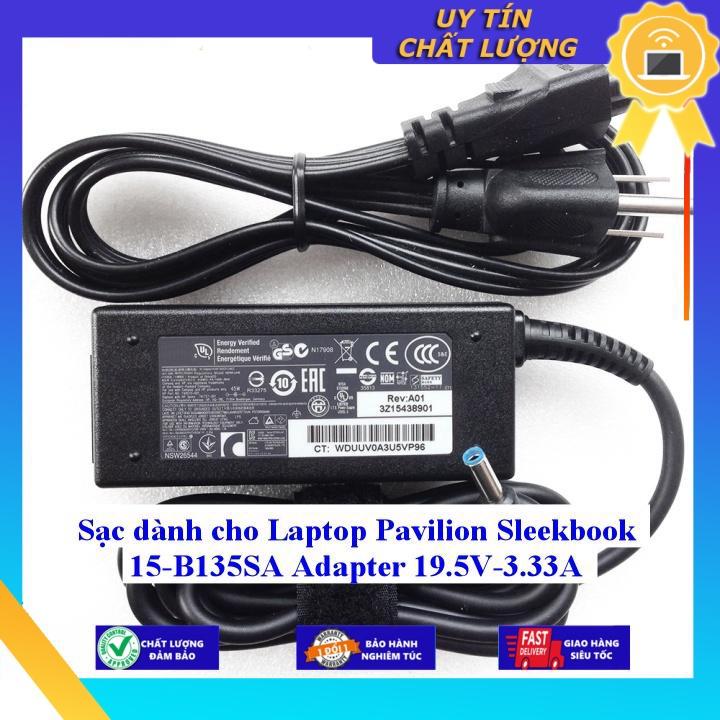 Sạc dùng cho Laptop Pavilion Sleekbook 15-B135SA Adapter 19.5V-3.33A - Hàng Nhập Khẩu New Seal