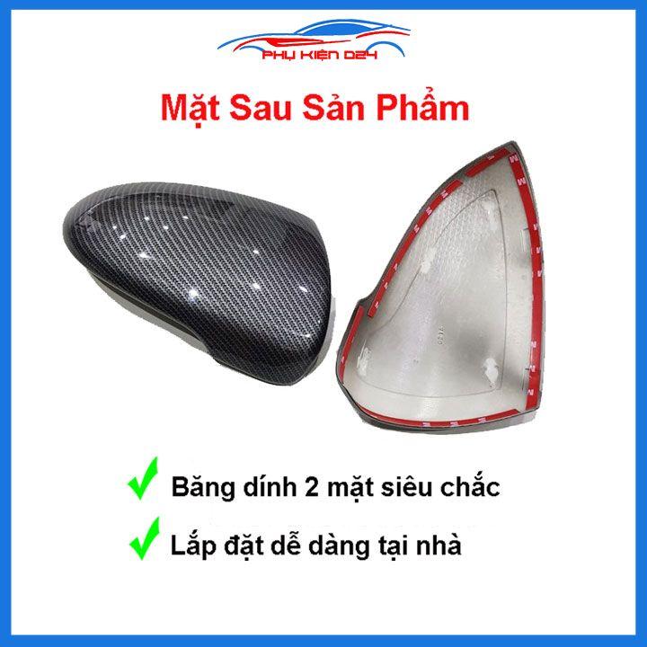 Ốp gương Cerato 2019-2020-2021-2022 vân Cacbon bảo vệ chống trầy trang trí làm đẹp xe