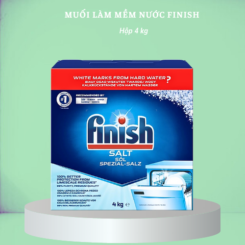 Muối Rửa Bát Finish 4.0Kg - Hộp 4Kg - Hầng Mới
