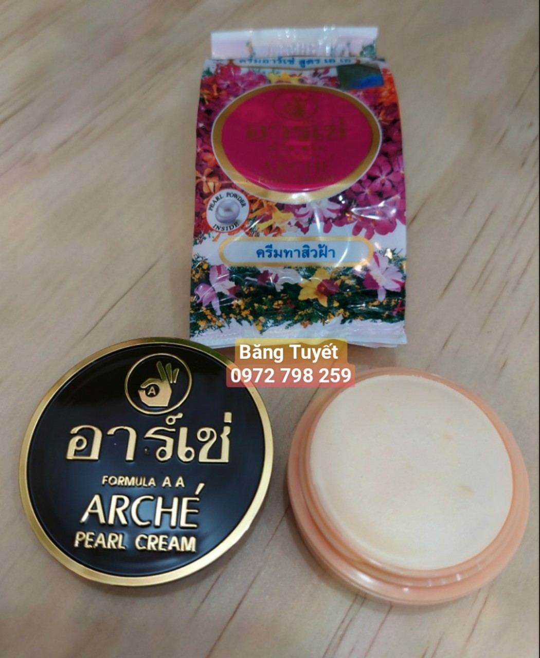 Kem Dưỡng Trắng Da giảm mụn nám Arche Pearl Cream Thái Lan