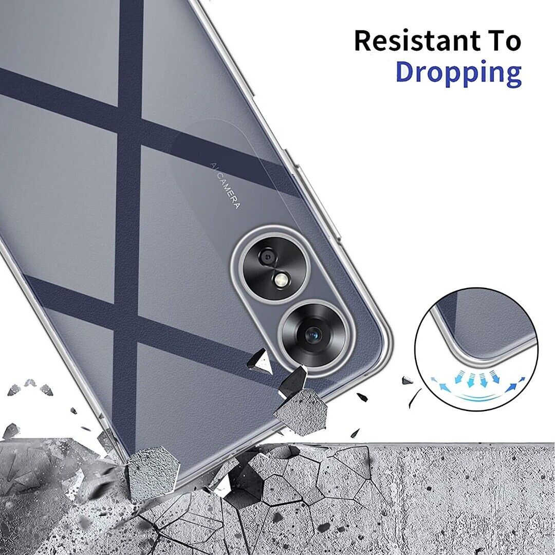 Ốp lưng silicon dẻo cho OPPO A17 hiệu Ultra Thin trong suốt mỏng 0.6mm độ trong tuyệt đối chống trầy xước - Hàng nhập khẩu