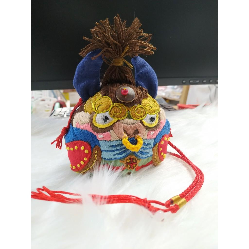 Túi thêu DIY nhà Na làm sẵn TÚI THƠM NGŨ HỔ PHÁT TÀI - TRÂU ĐẠI CA - TỲ HƯƠU - Nana Shop Handmade