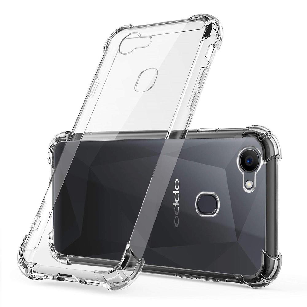 Ốp lưng cho Oppo F11 Pro F5 F7 F9 F15 Reno 2F 3 4 Pro Silicone Dẻo Trong suốt Chống sốc