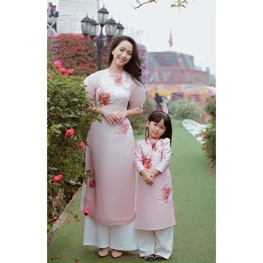 ÁO DÀI MẸ VÀ BÉ HOA NGỌC LAN XUÂN 2022