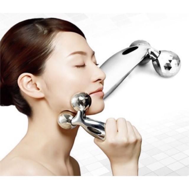 Cây Lăn Mặt Nâng Cơ 3D 2 Bi Lăn 360 độ Nâng Cơ Mặt, Massage Mặt (Chọn Màu)