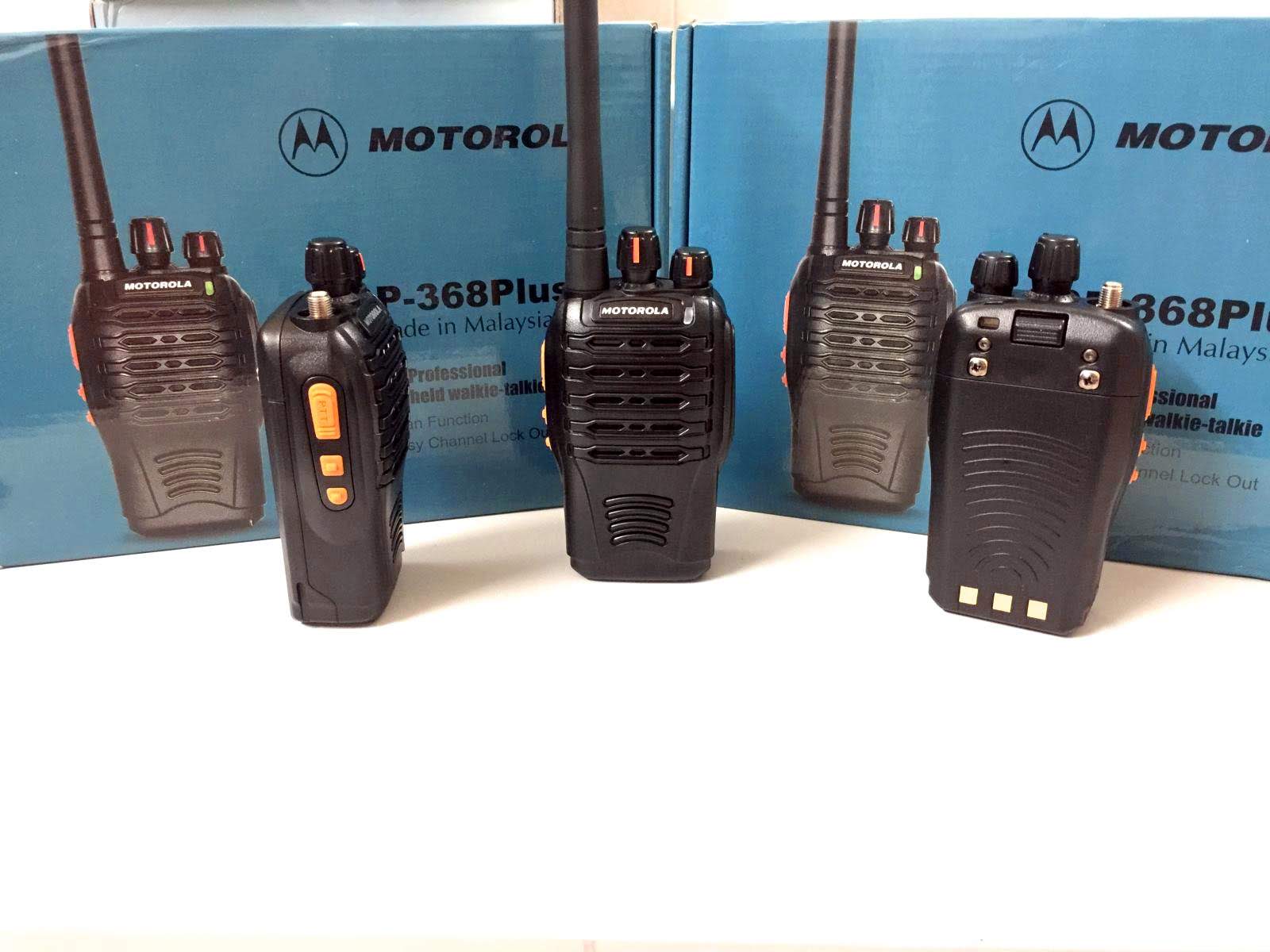 Bộ đàm Motorola GP-368Plus phiên bản mới, bộ đàm được tích hợp công nghệ nén âm thanh. Công suất lớn hoạt động mạnh mẽ, phá vật cản tốt – Hàng nhập khẩu