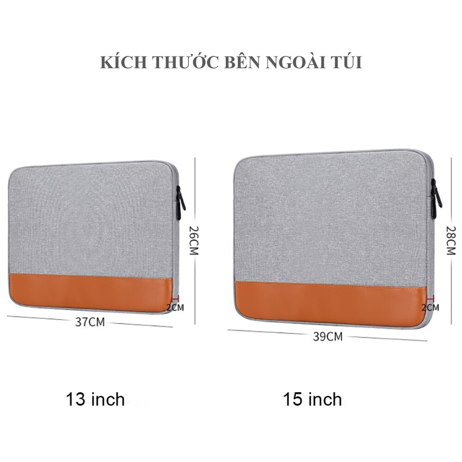 Túi BUBM chuyên dụng đựng laptop, macbook 13inch, 15inch có lớp chống sốc, lớp lót nhung nỉ mịn-Hàng chính hãng